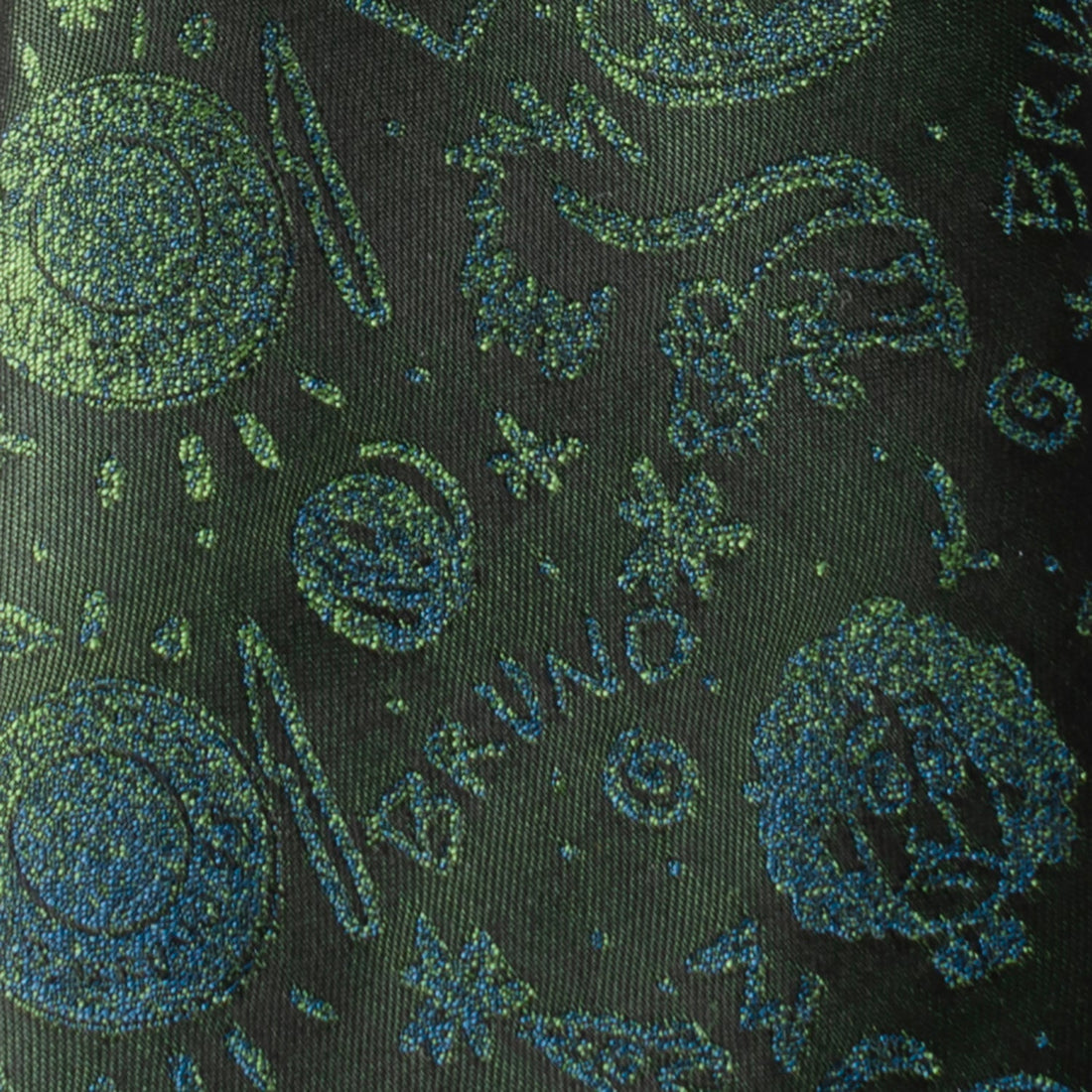 Disney Encanto Bruno Silk Blend Men's Necktie in Black and Green - Image 4