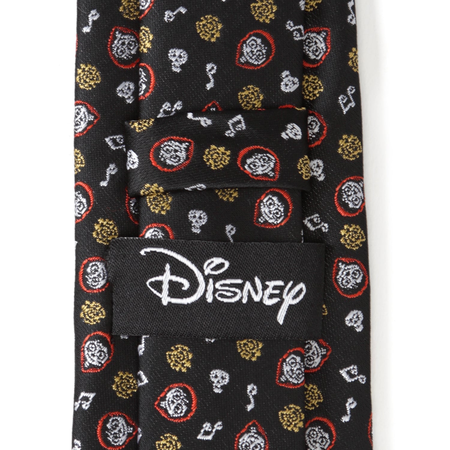 Disney Pixar Coco Inspired Black Necktie with Character Motif - Image 4