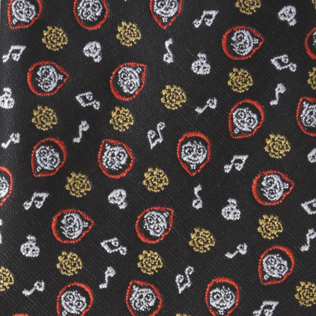 Disney Pixar Coco Inspired Black Necktie with Character Motif - Image 5