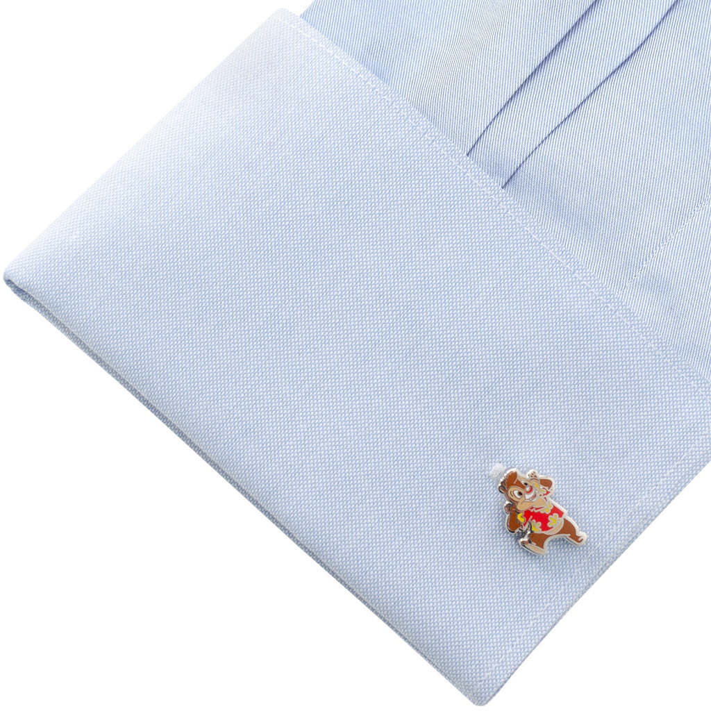 Disney Chip 'n Dale Character Cufflinks in Plated Base Metal - Image 3
