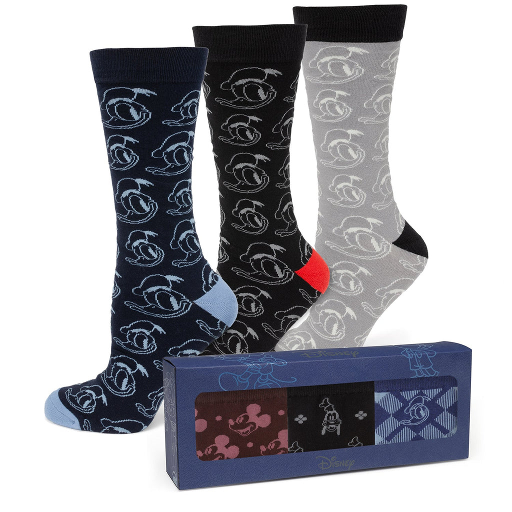 Disney Donald Duck Sock Gift Set with Mickey Mouse Lapel Pin - Image 2