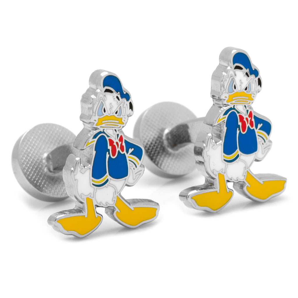 Disney Donald Duck Plated Base Metal Cufflinks with Anchor Backing - Image 2