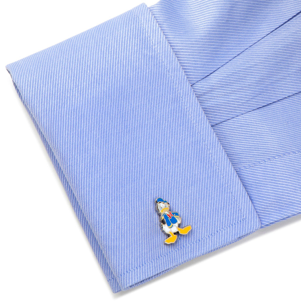 Disney Donald Duck Plated Base Metal Cufflinks with Anchor Backing - Image 3