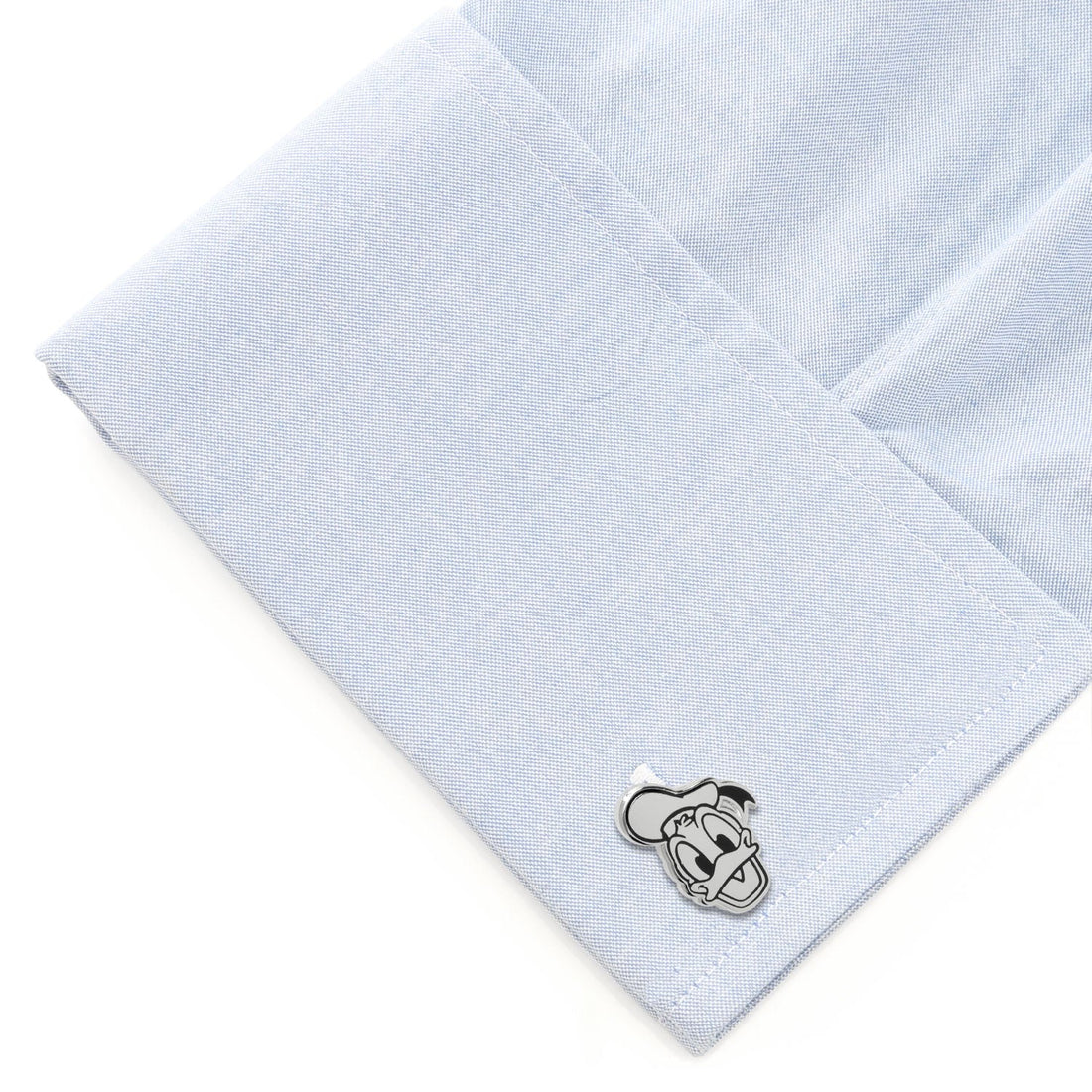 Disney Donald Duck Face Cufflinks Silver Tone Character Jewelry - Image 3