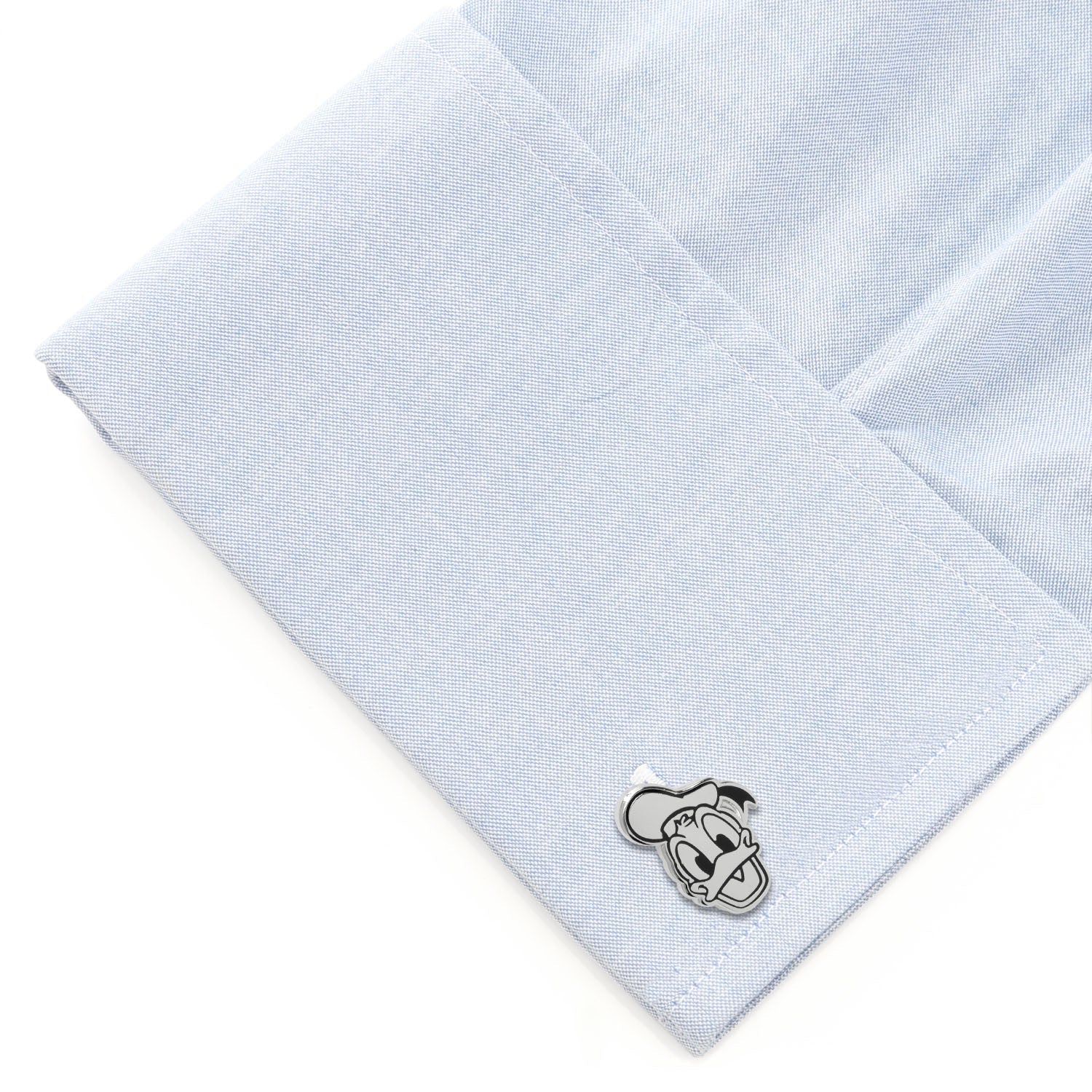 Disney Donald Duck Face Cufflinks Silver Tone Character Jewelry - Image 3