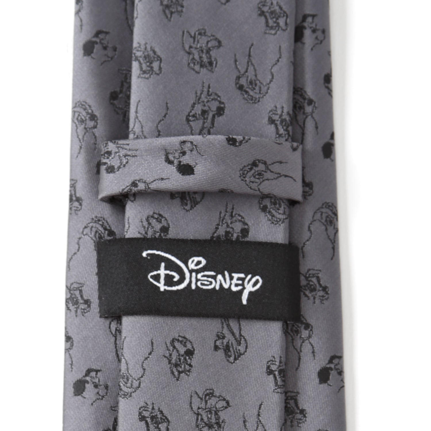 Disney Dogs Pattern Necktie in Iron Gray - Image 5