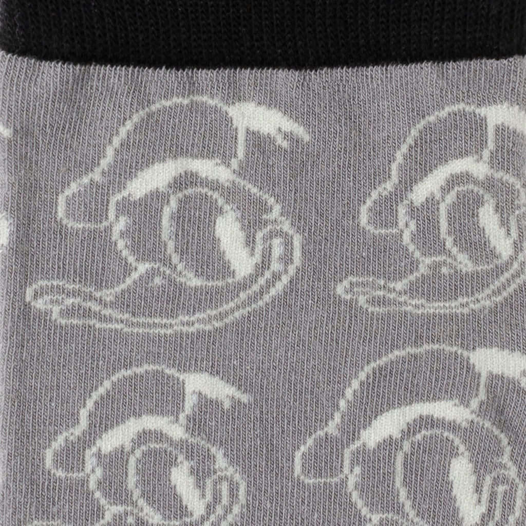 Disney Donald Duck Patterned Gray Socks with Mickey Mouse Lapel Pin