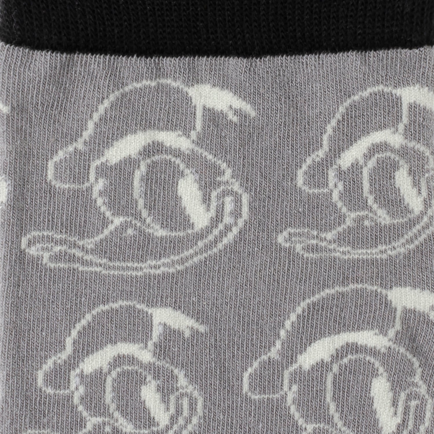 Disney Donald Duck Patterned Gray Socks with Mickey Mouse Lapel Pin