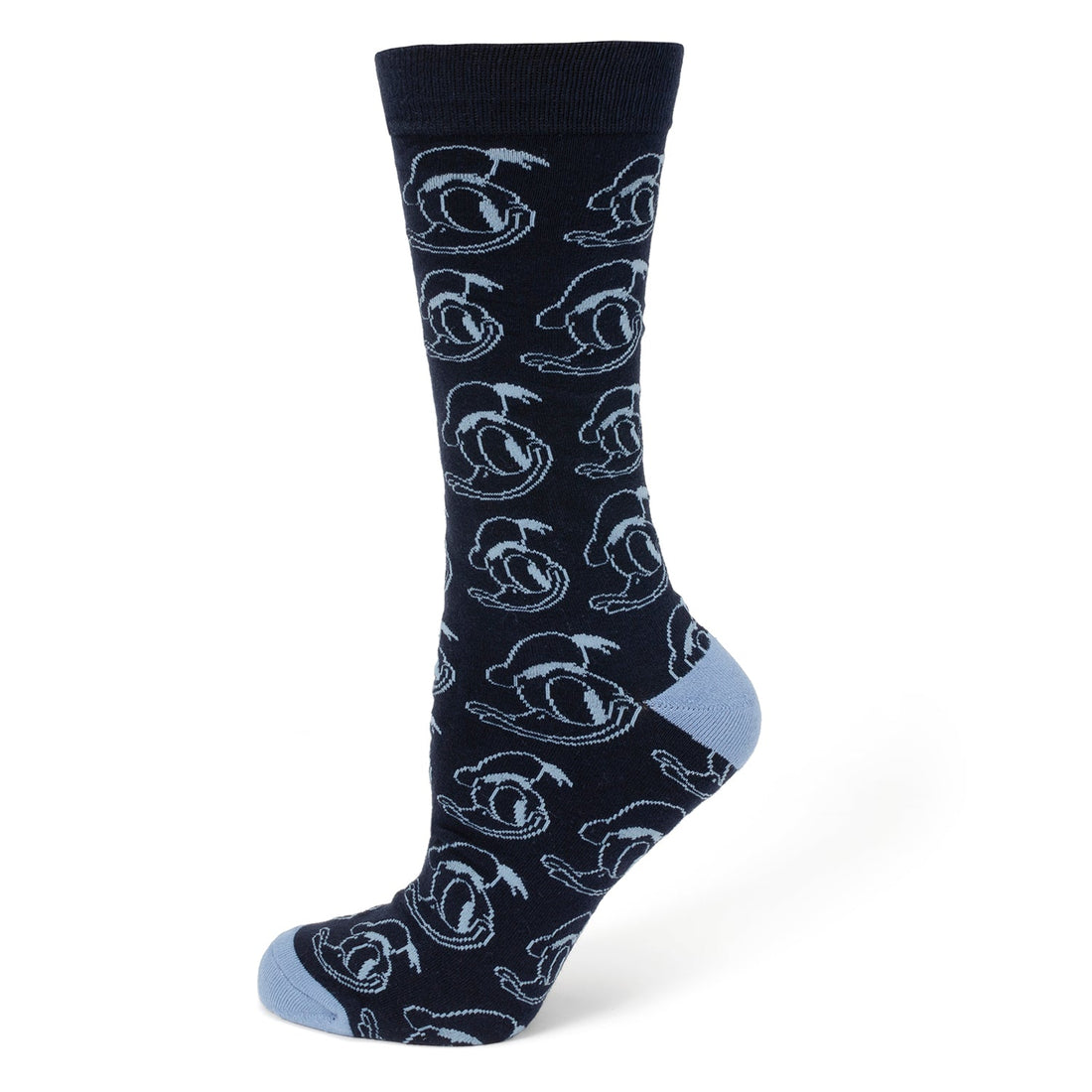 Disney Donald Duck Patterned Blue Socks and Mickey Mouse Pin Set - Image 2