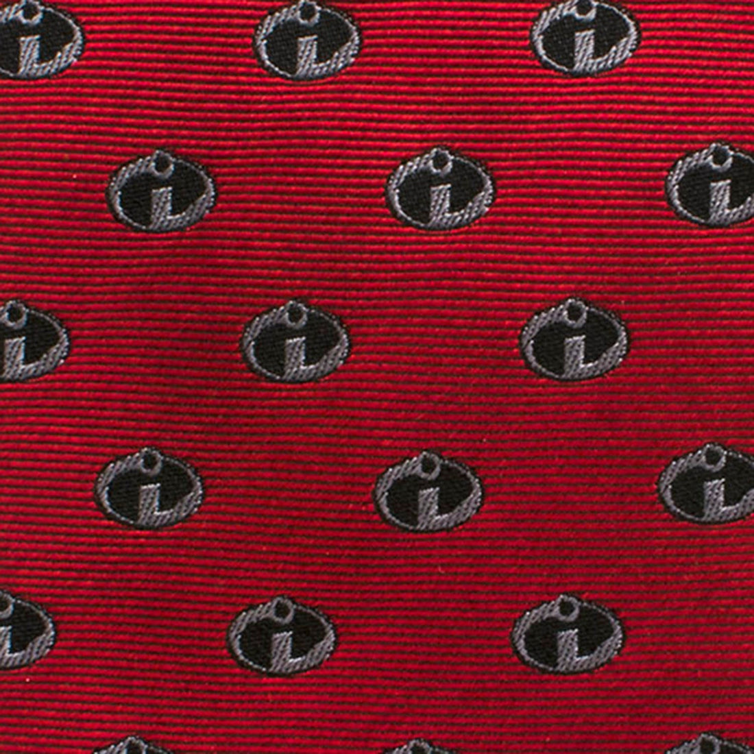 Disney Pixar The Incredibles Logo Tie in Deep Crimson Red - Image 5