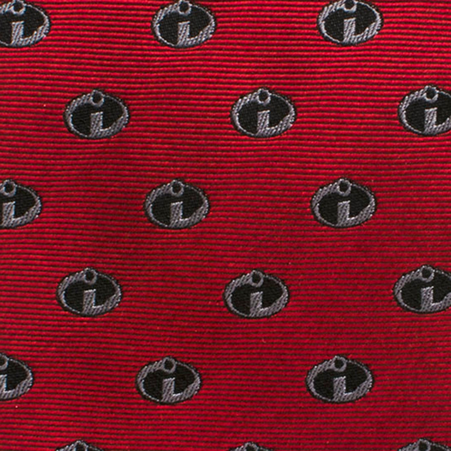 Disney Pixar The Incredibles Logo Tie in Deep Crimson Red - Image 5
