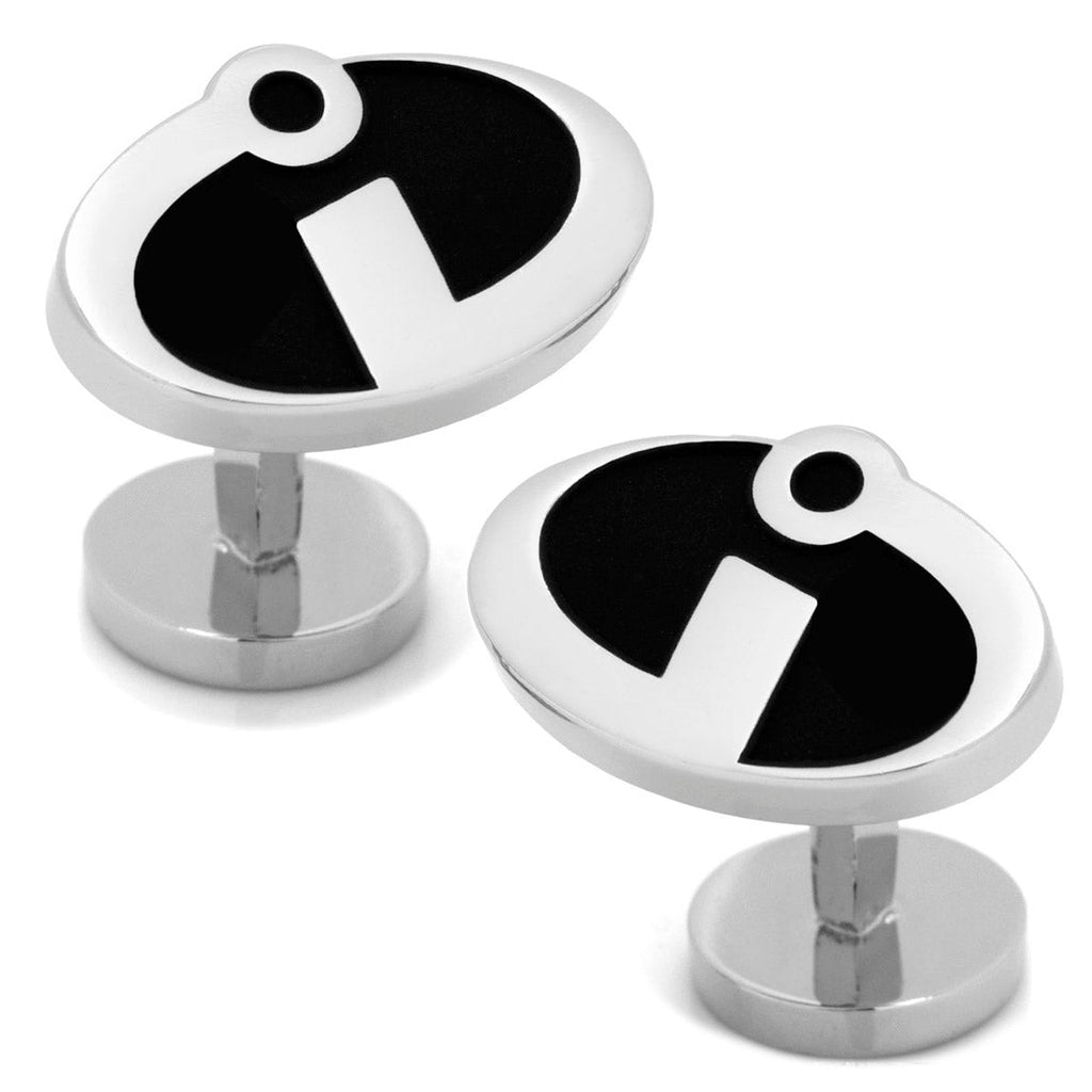 Disney Pixar The Incredibles Logo Cufflinks Black Matte Finish - Image 2