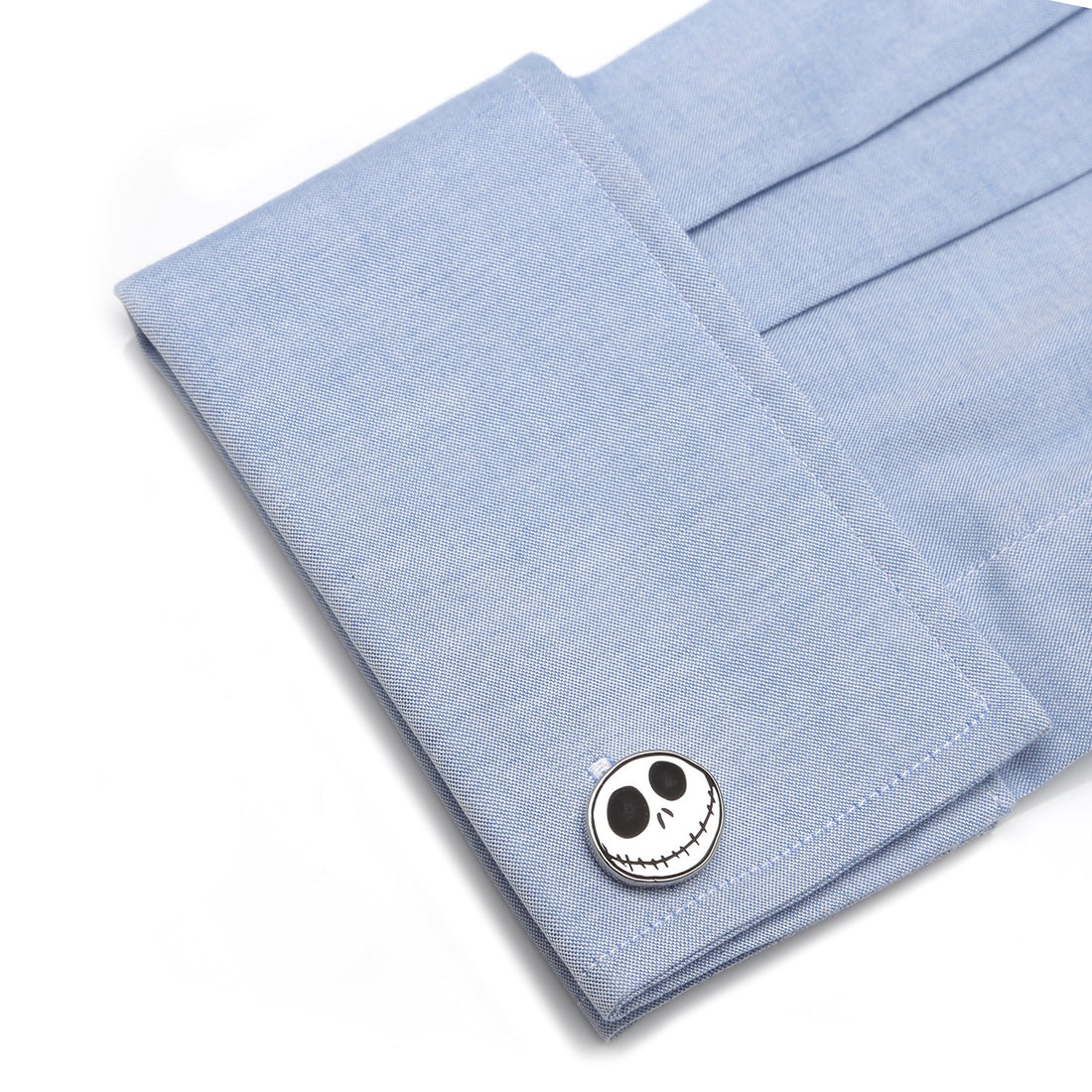 Jack Skellington Nightmare Before Christmas Cufflinks Silver Black - Image 3