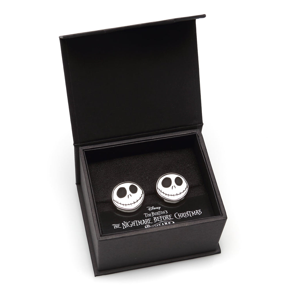 Jack Skellington Nightmare Before Christmas Cufflinks Silver Black - Image 4