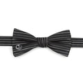 Disney Jack Skellington Pinstripe Silk Bow Tie Black and White