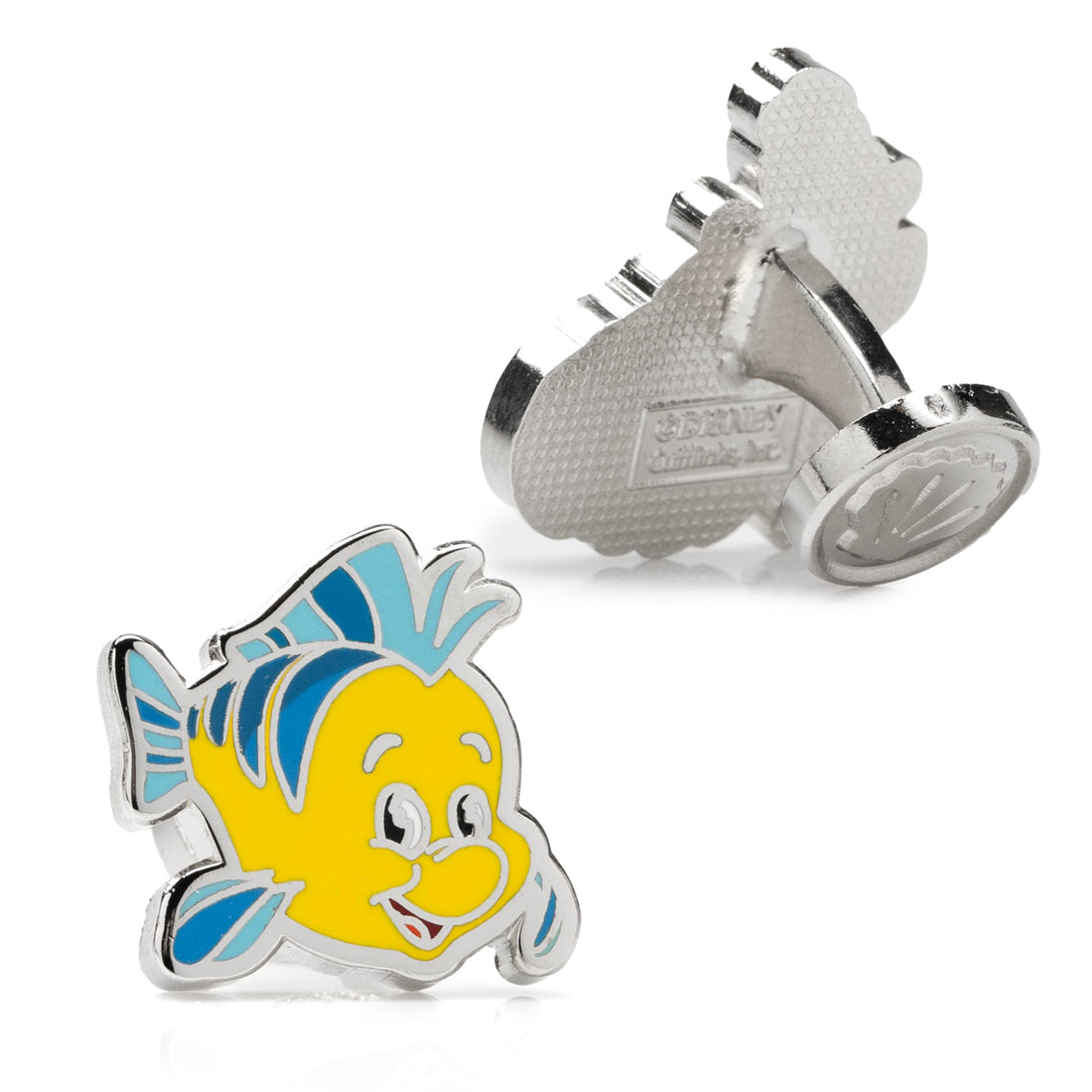 Disney The Little Mermaid Flounder and Sebastian Enamel Cufflinks - Image 3