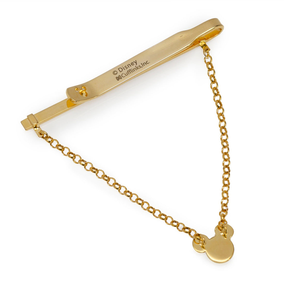 Disney Mickey Mouse Gold Crystal Chain Tie Bar - Image 3
