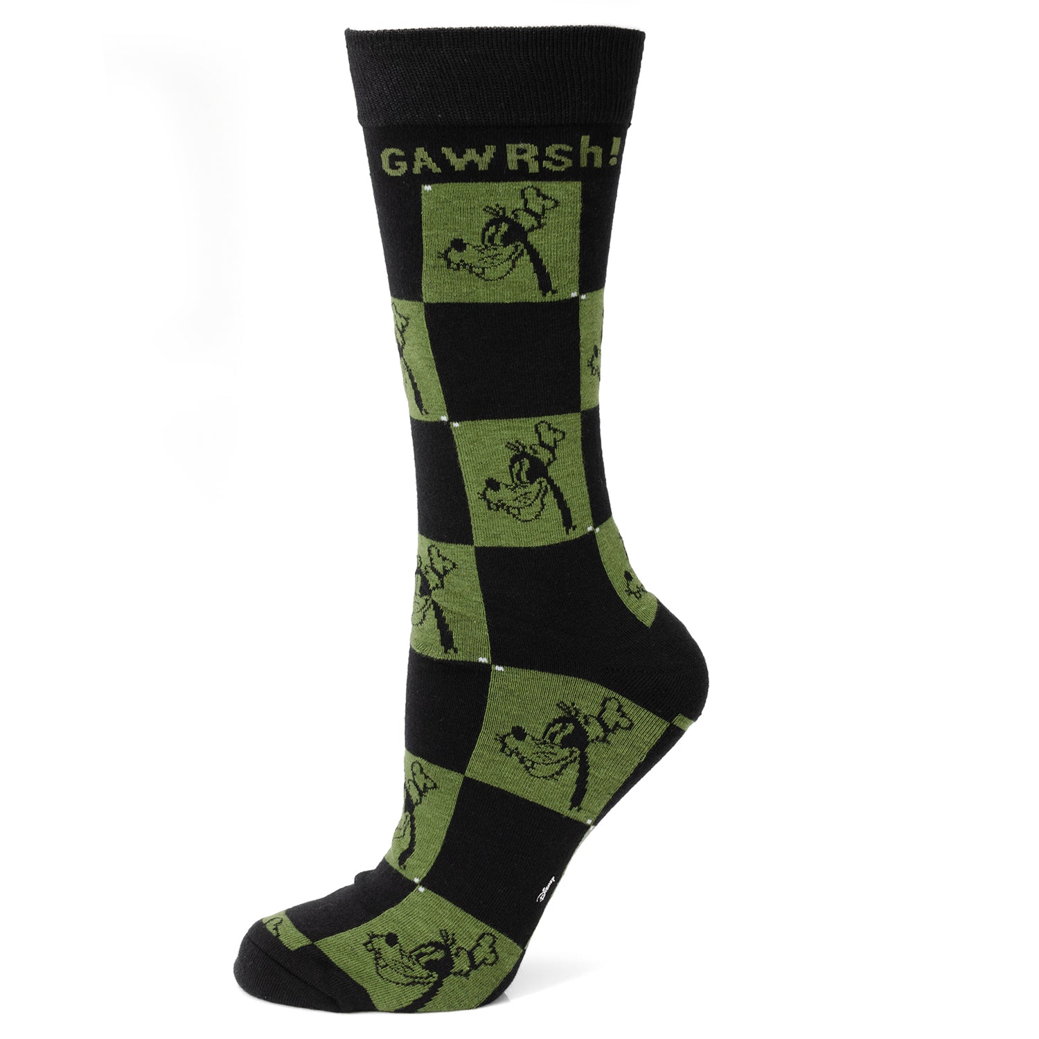 Disney Goofy Check Pattern Socks and Mickey Mouse Lapel Pin Set - Image 2