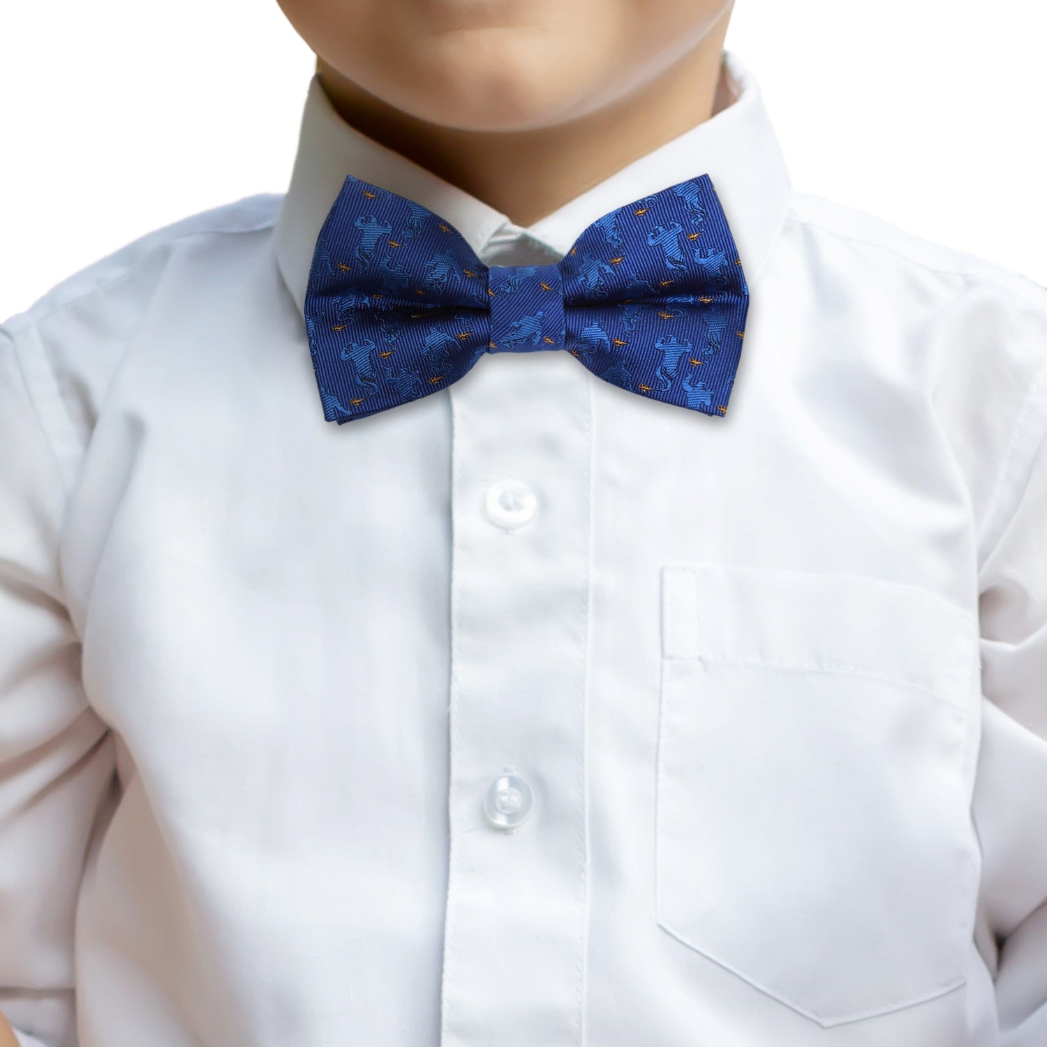 Disney Aladdin Genie Scattered Blue Boys Bow Tie - Image 2