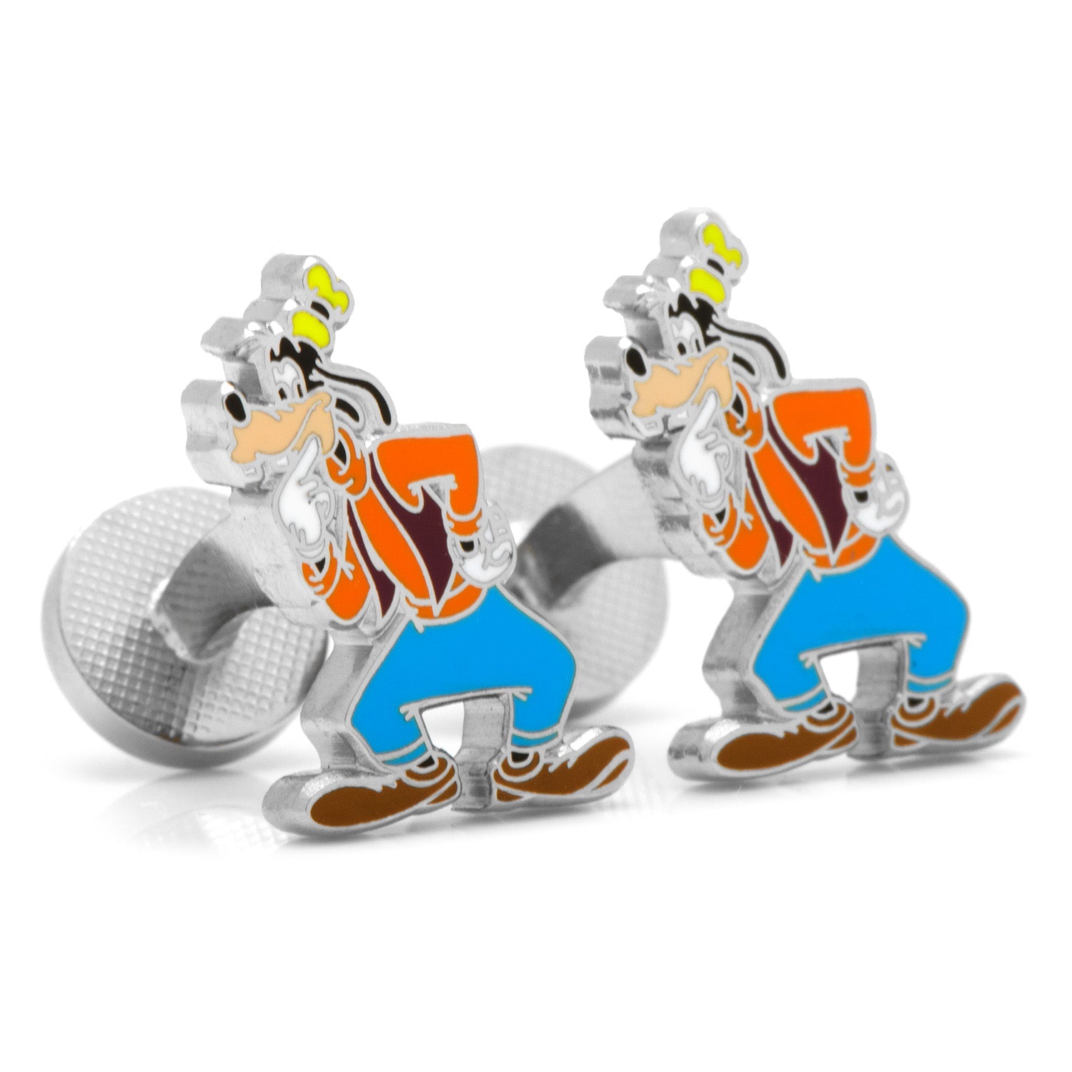Disney Goofy Character Cufflinks in Silver Tone - Image 2