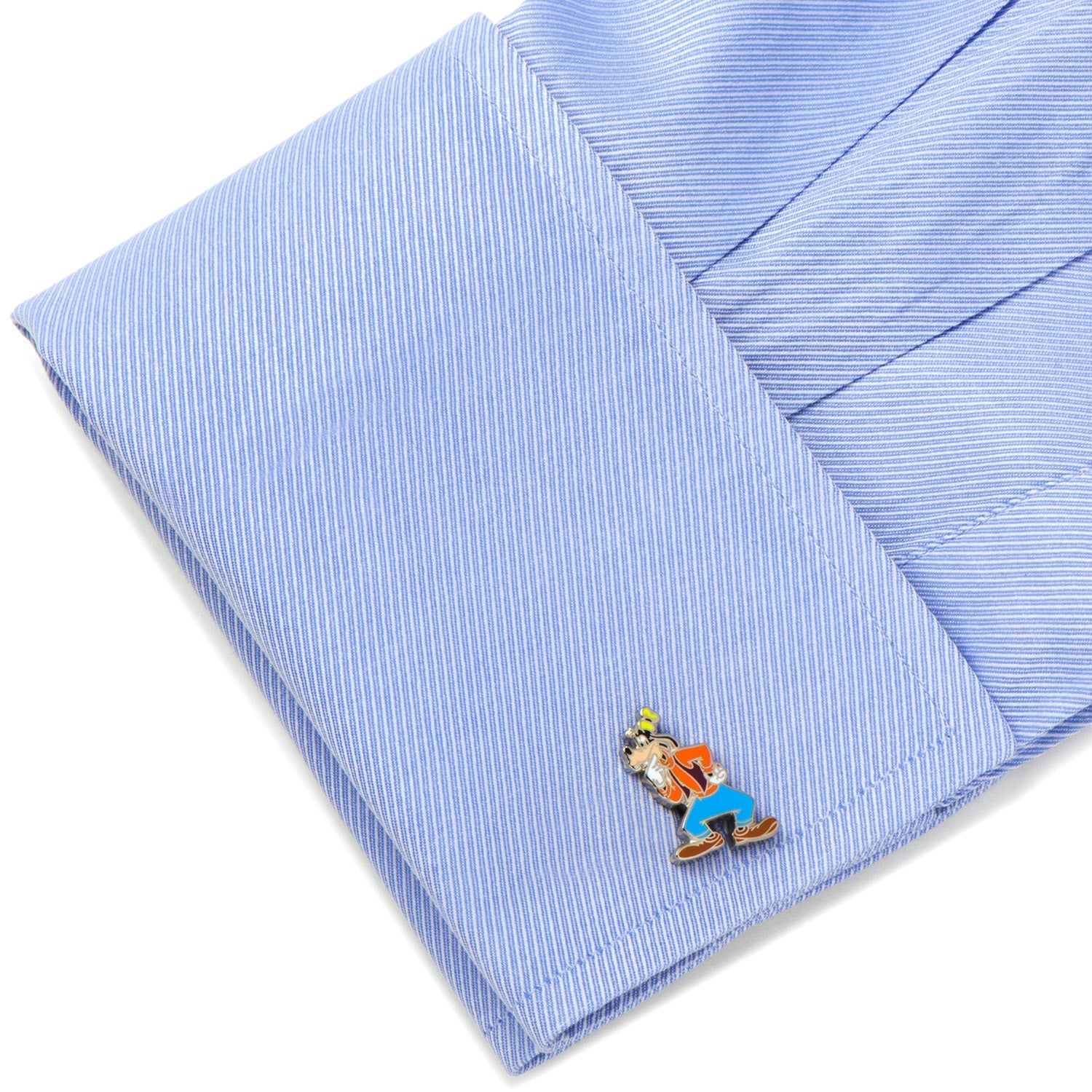 Disney Goofy Character Cufflinks in Silver Tone - Image 3