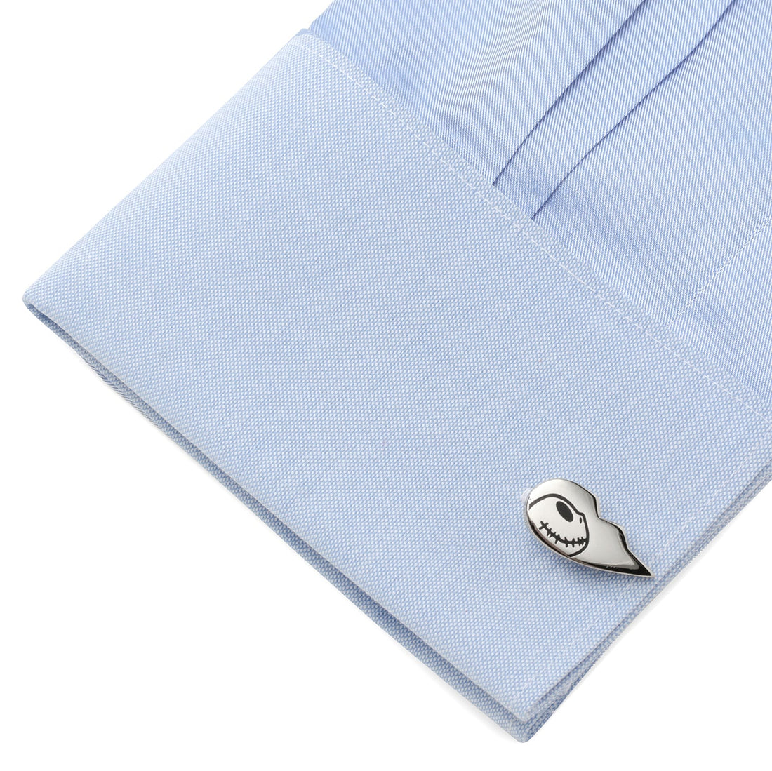 Disney Nightmare Before Christmas Jack & Sally Heart Cufflinks - Image 4