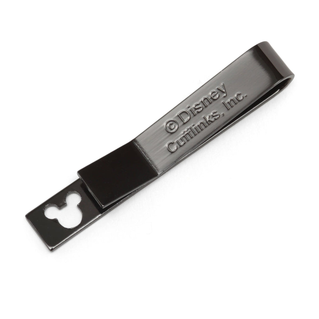 Disney Mickey Mouse Cutout Tie Bar in Glossy Black Finish - Image 3