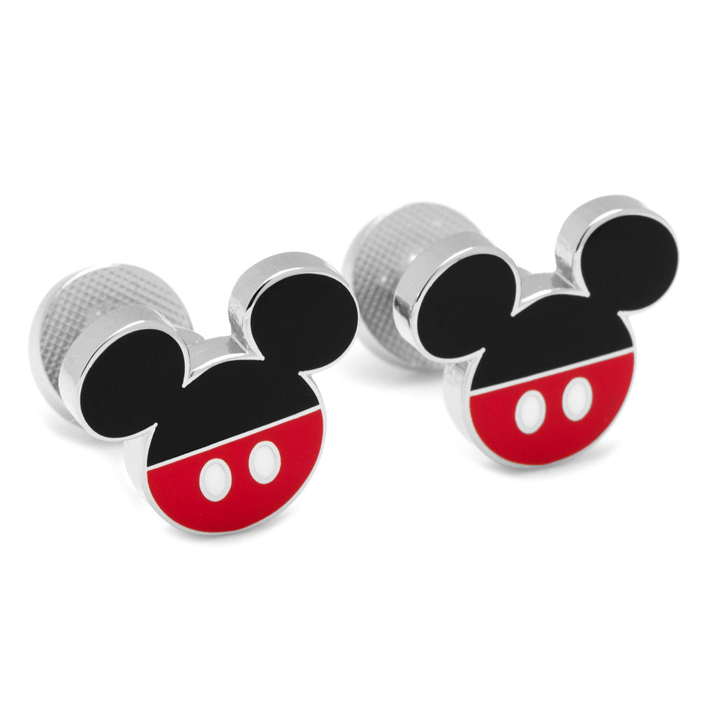 Disney Mickey Mouse Pants Cufflinks in Red Black and Silver - Image 2