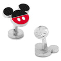 Disney Mickey Mouse pants design cufflinks in red, black, and silver finish