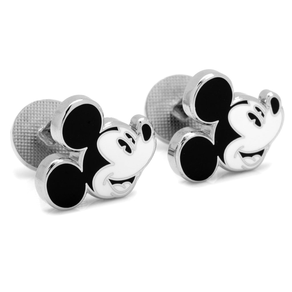 Disney Mickey Mouse Enamel Cufflinks in Silver Tone - Image 2