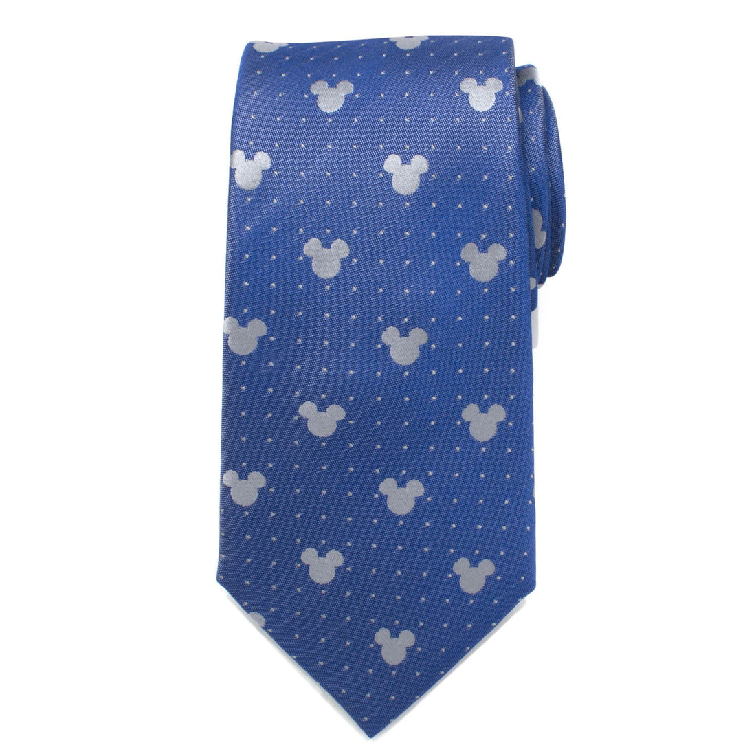 Disney Mickey Mouse Blue Pin Dot Slim Tie 100% Silk - Image 3