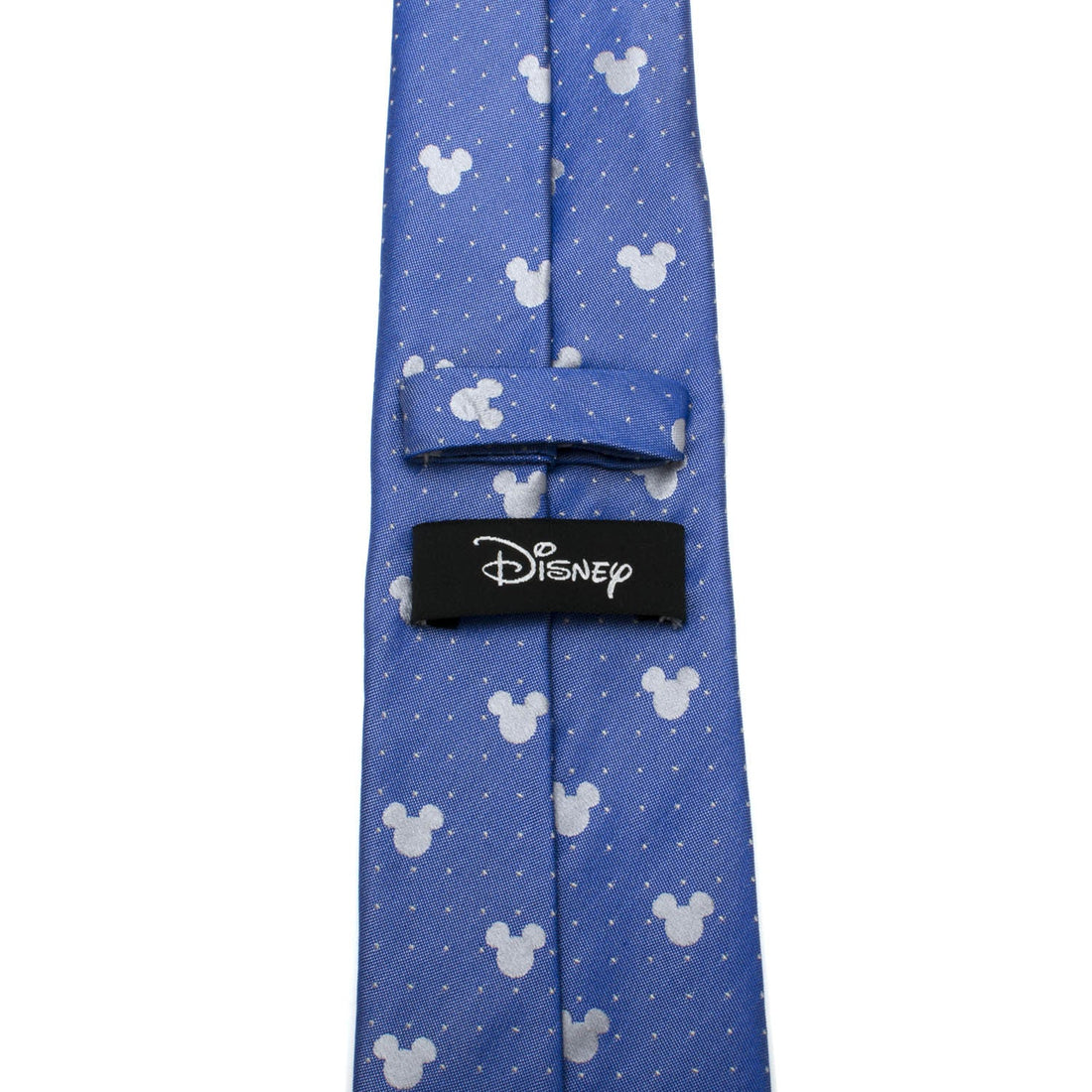 Disney Mickey Mouse Blue Pin Dot Slim Tie 100% Silk - Image 4