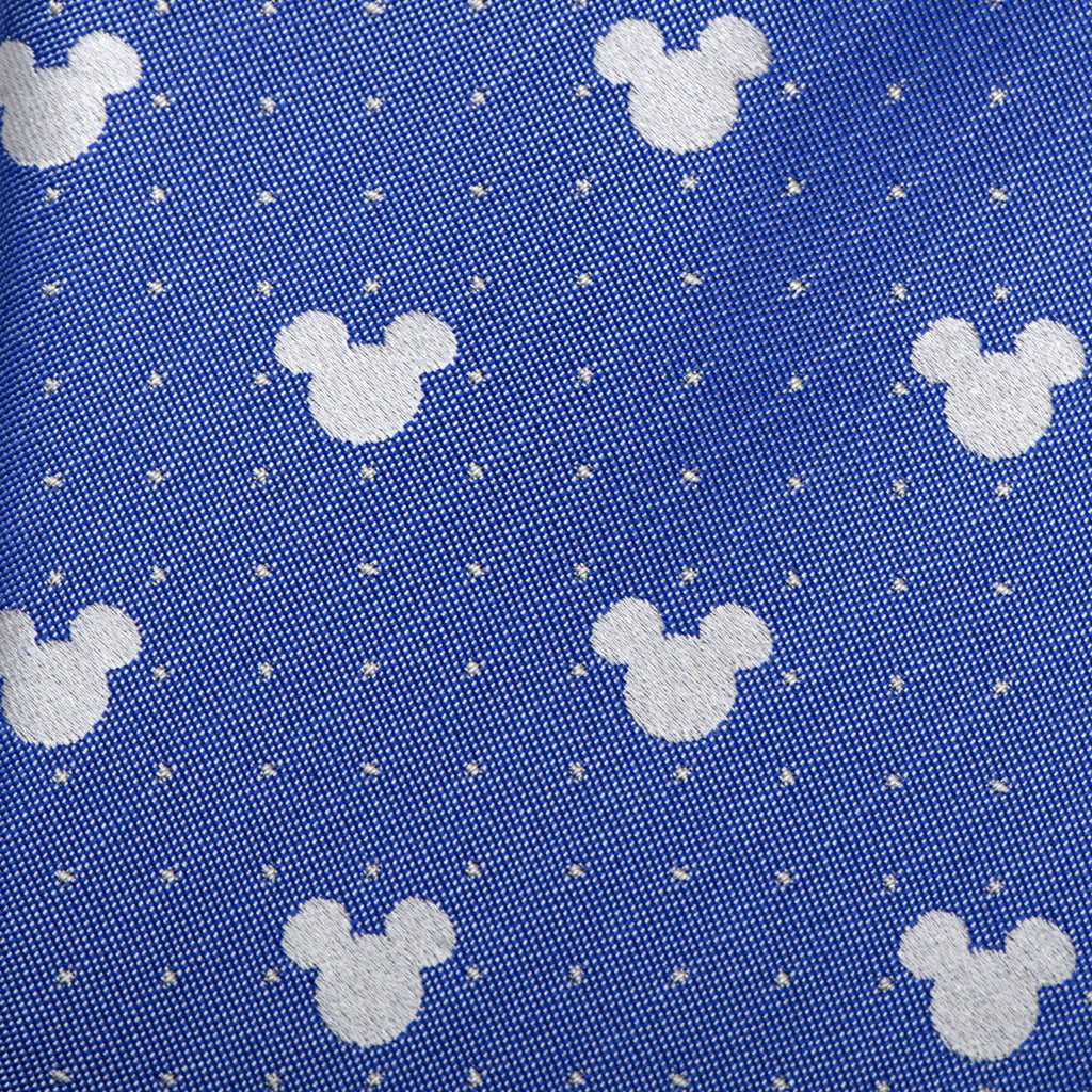 Disney Mickey Mouse Blue Pin Dot Slim Tie 100% Silk - Image 5