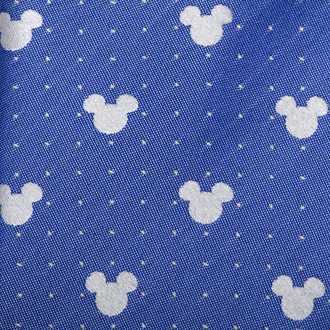 Disney Mickey Mouse Blue Pin Dot Slim Tie 100% Silk - Image 5