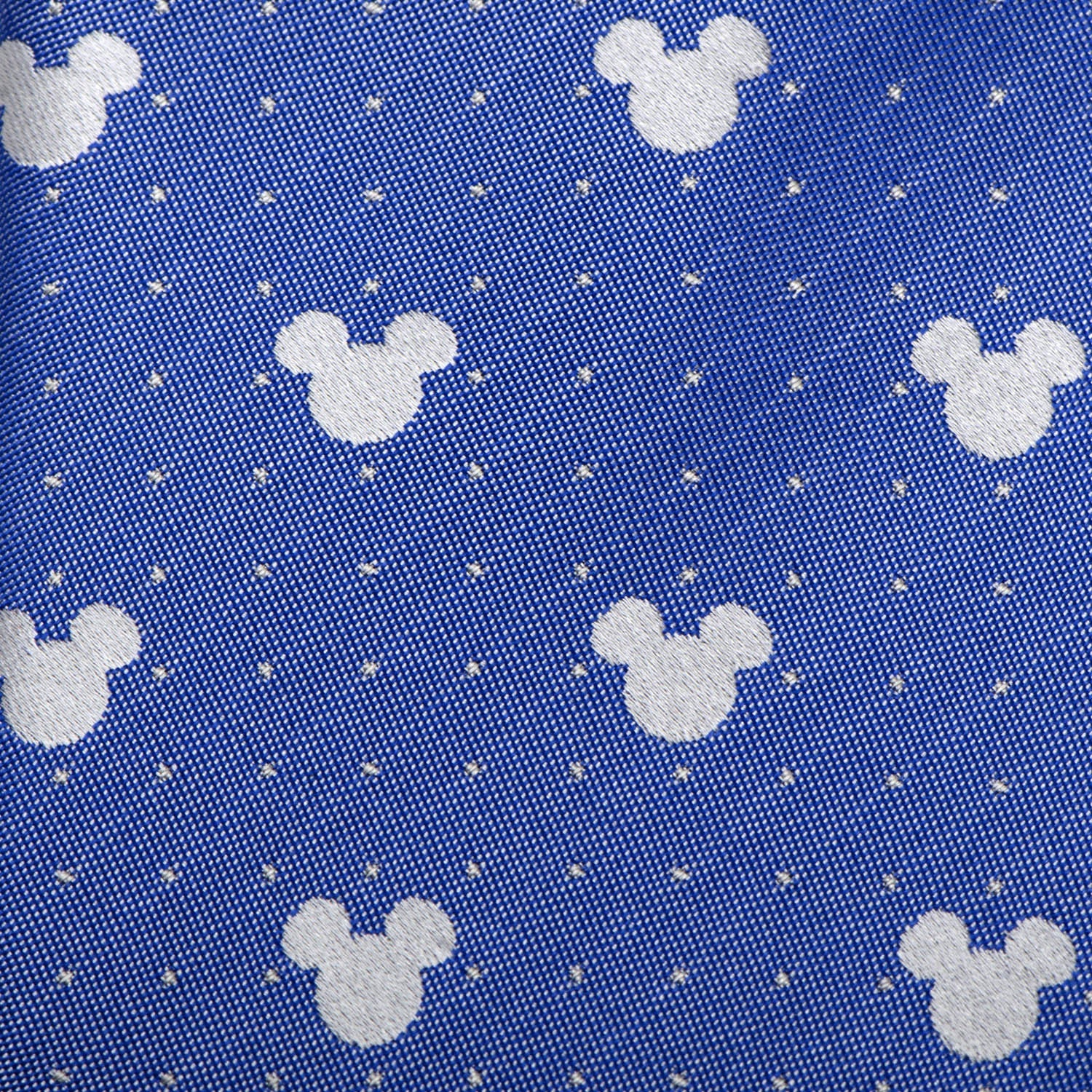 Disney Mickey Mouse Blue Pin Dot Slim Tie 100% Silk - Image 5