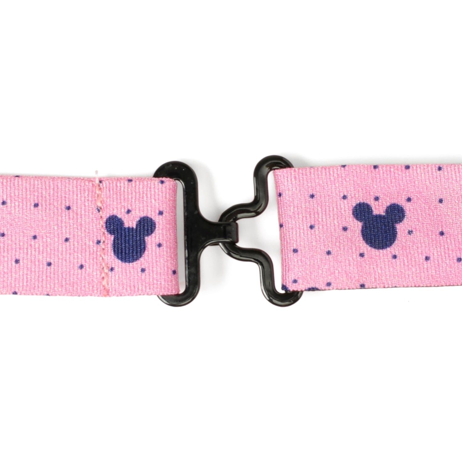 Disney Mickey Mouse Pink Bow Tie with Navy Icons - Image 4