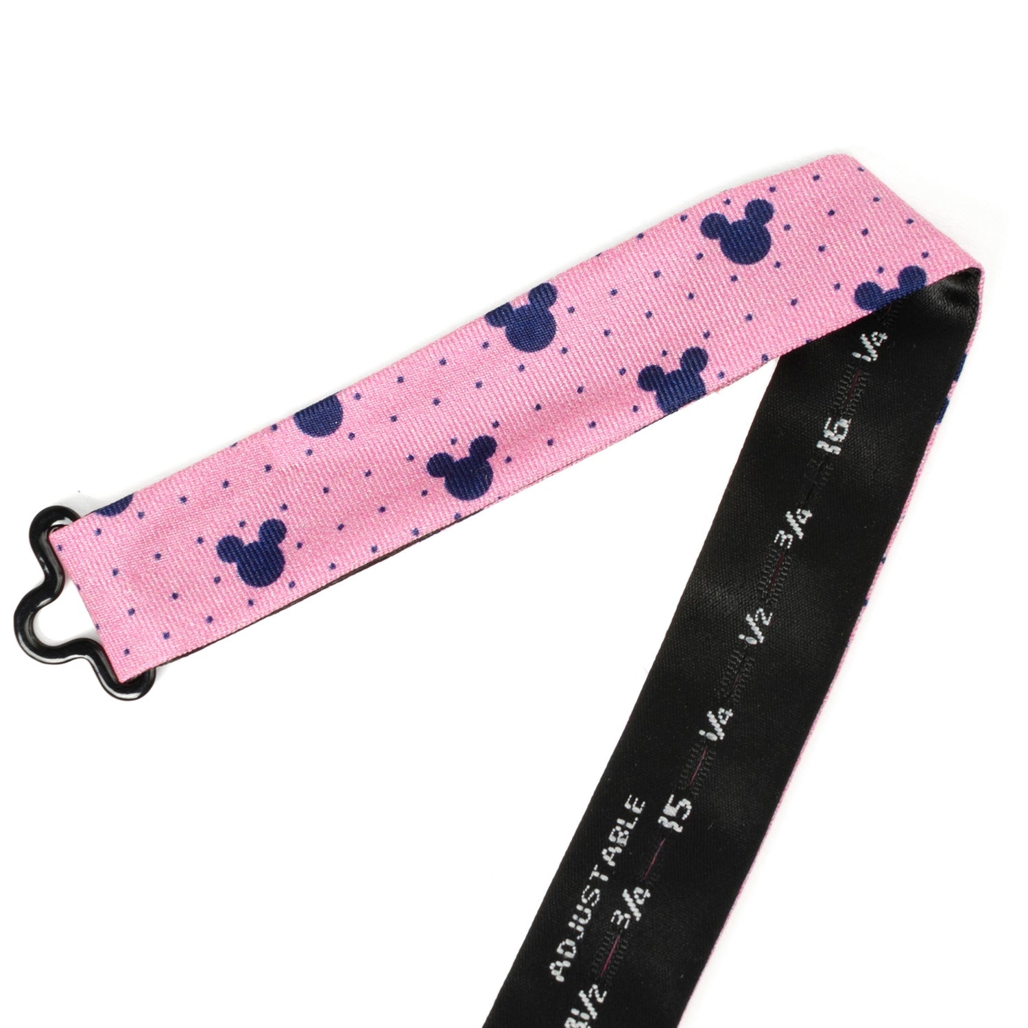 Disney Mickey Mouse Pink Bow Tie with Navy Icons - Image 5