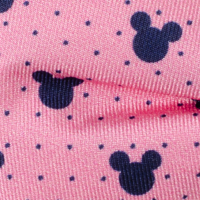 Disney Mickey Mouse Pink Bow Tie with Navy Icons - Image 6