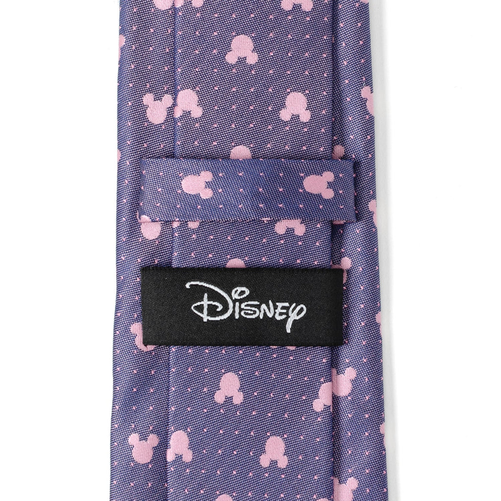 Disney Mickey Mouse Print Necktie in Purple and Pink - Image 5