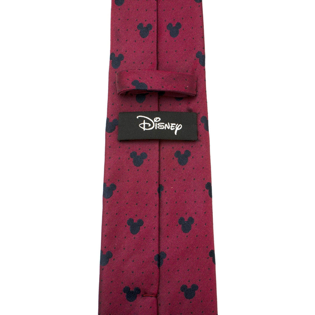 Disney Mickey Mouse Red Pin Dot Silk Necktie - Image 4