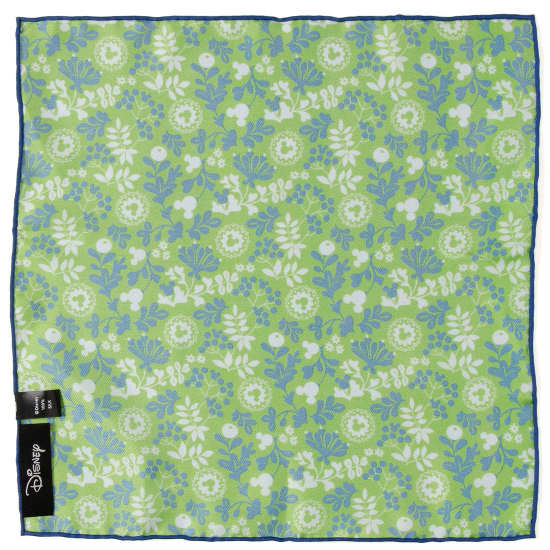 Disney Mickey Mouse Floral Green Pocket Square - Image 3