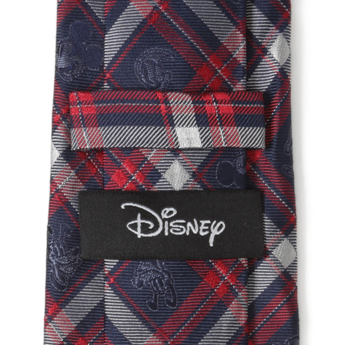 Disney Mickey Mouse Navy Plaid Men's Tie with Classic Characters - Image 5