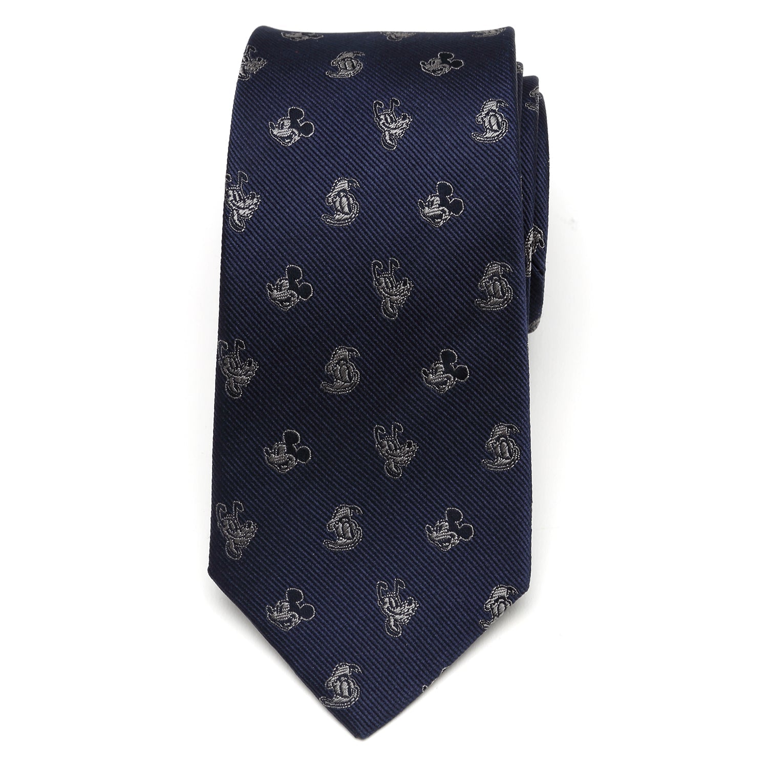 Disney Mickey and Friends Blue Silk Necktie for Men