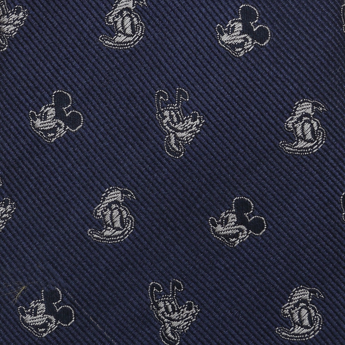 Disney Mickey and Friends Blue Silk Necktie for Men