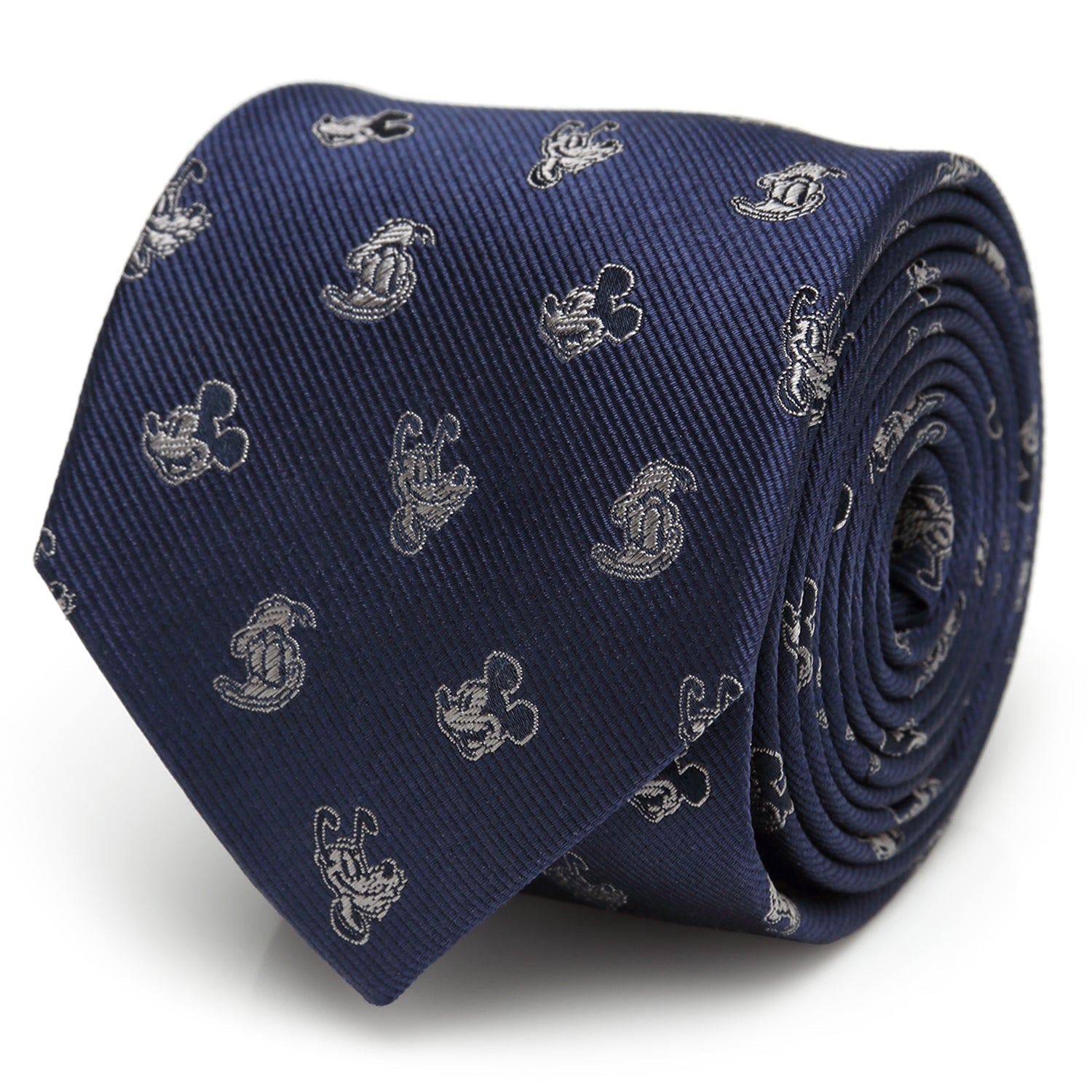 Disney Mickey and Friends Blue Silk Necktie for Men