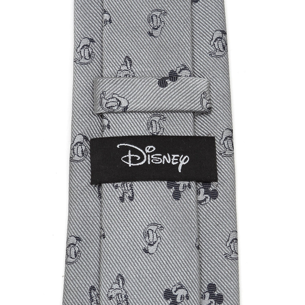 Disney Mickey and Friends Gray Silk Men's Necktie - Image 4
