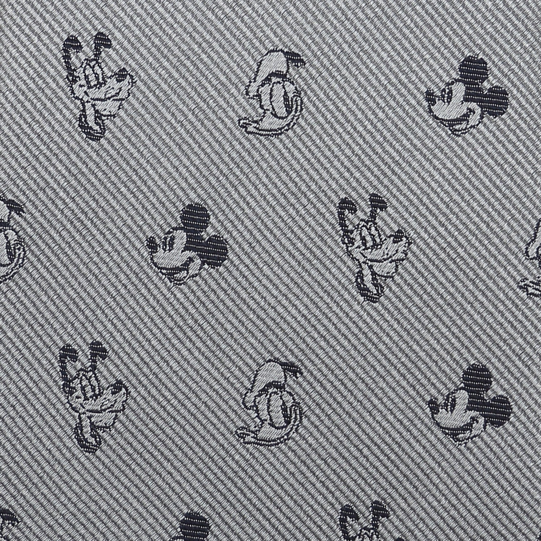 Disney Mickey and Friends Gray Silk Men's Necktie - Image 5