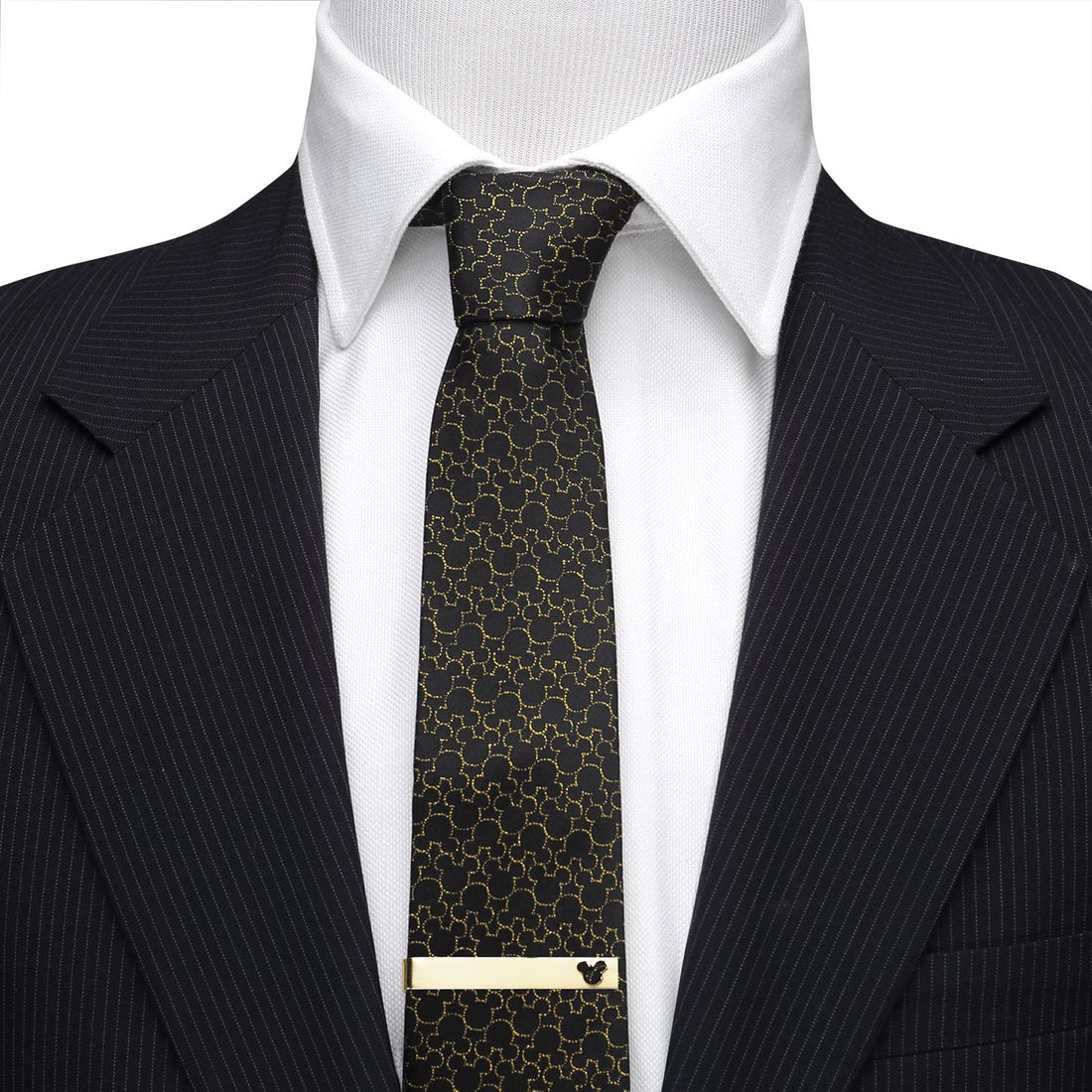 Disney Mickey Mouse Cutout Gold Tone Tie Bar - Image 2