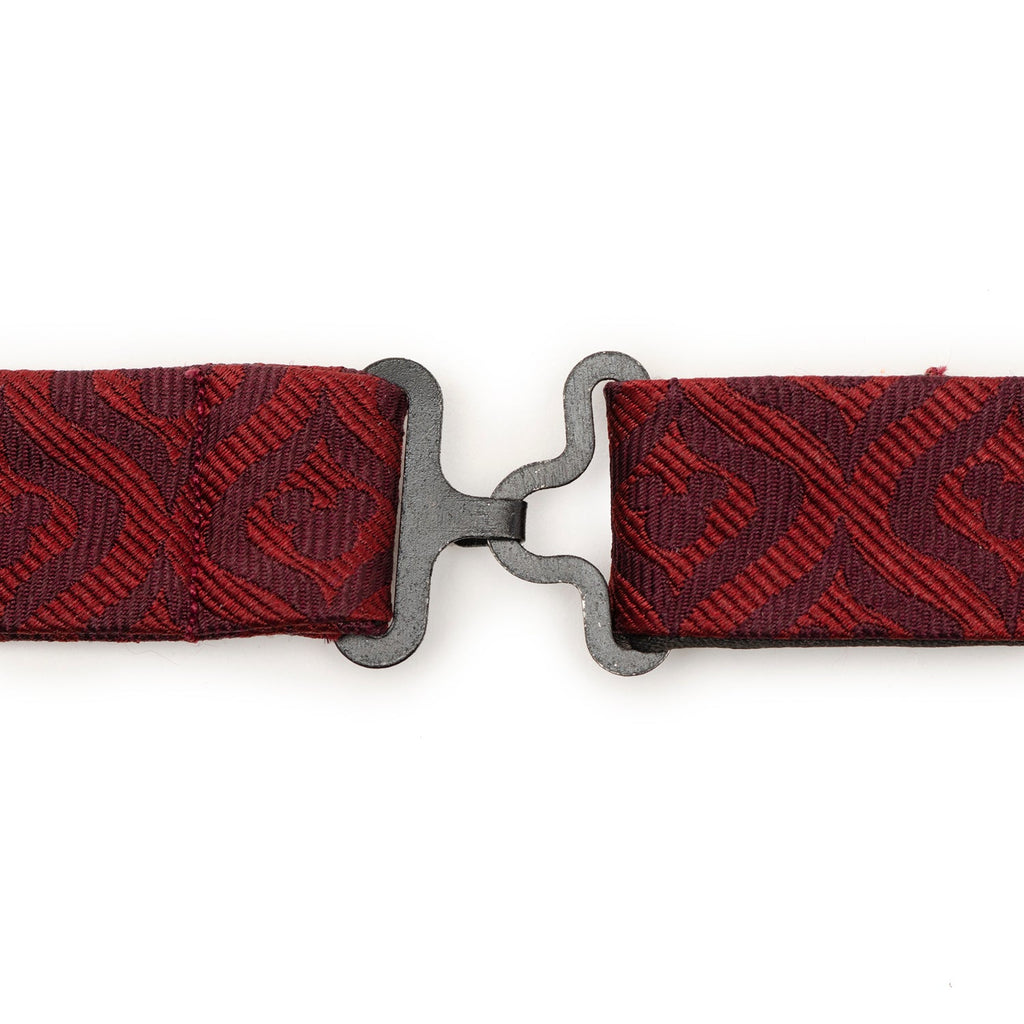 Disney Mickey Mouse Holiday Maroon Silk Bow Tie - Image 3