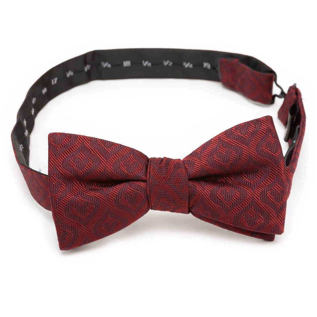 Disney Mickey Mouse Holiday Maroon Silk Bow Tie - Image 4